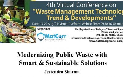 Masstrans Technologies speaks on “Waste Management Technology, Trends, & Developments” at the 4th Virtual Conference.