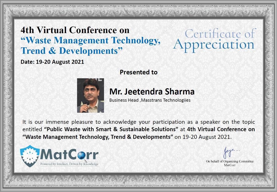 4th virtual-conference on Waste Management Technology