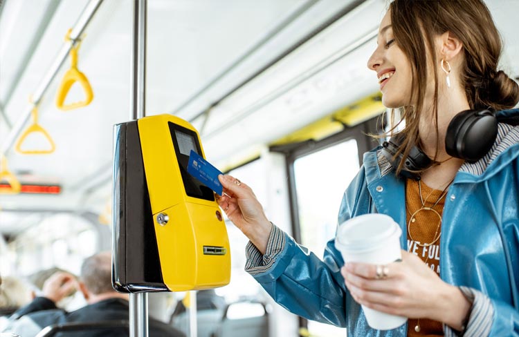 automatic fare collection system in bus