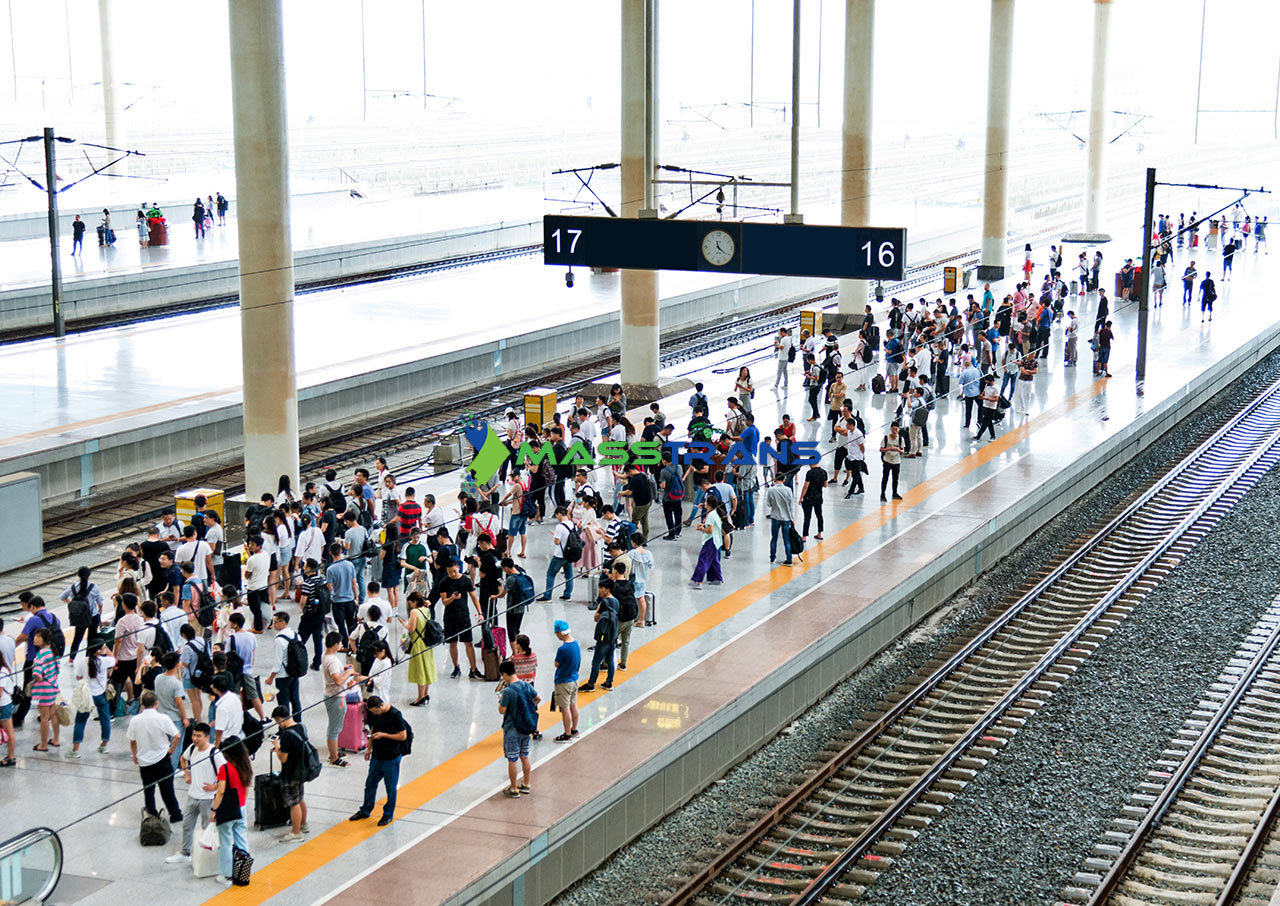 automatic passenger counting at railway station